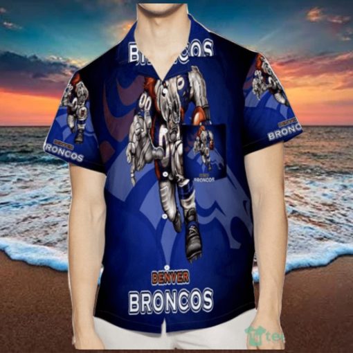 Denver Broncos Mascot 3D Hawaiian Shirt Sport Fans Gift Summer Gift