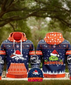 Denver Broncos Merry Christmas Ugly Hoodie Sweatshirt