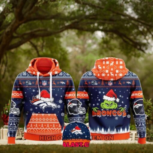Denver Broncos Merry Christmas Ugly Hoodie Sweatshirt