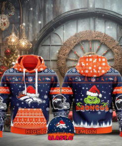 Denver Broncos Merry Christmas Ugly Hoodie Sweatshirt