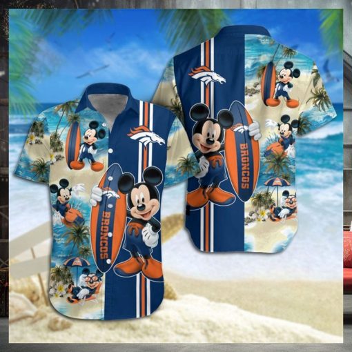 Denver Broncos Mickey Mouse Hawaiian Shirt