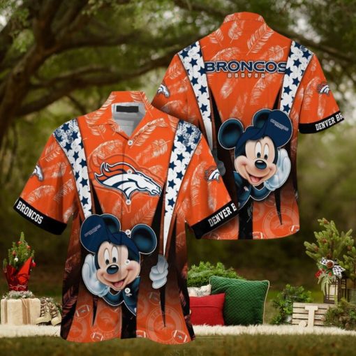 Denver Broncos Mickey Mouse NFL Hawaiian Shirt