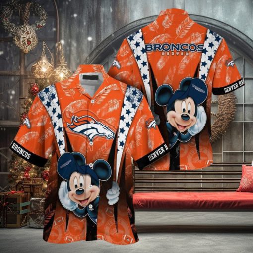 Denver Broncos Mickey Mouse NFL Hawaiian Shirt