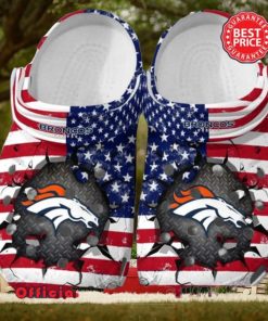 Denver Broncos NFL American Flag Crocs New For This Season Trending