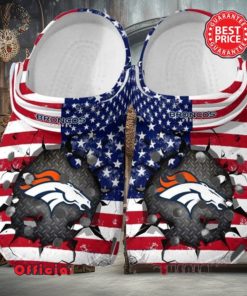 Denver Broncos NFL American Flag Crocs New For This Season Trending