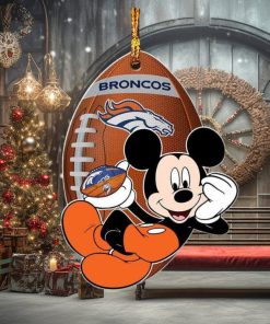 Denver Broncos NFL Disney Mickey Mouse Xmas Gifts For Fans Personalized Christmas Tree Decorations Ornament