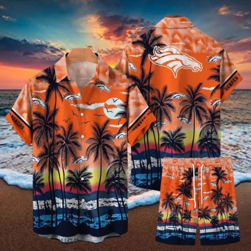 Denver Broncos NFL SAS Tropical Pattern Hawaiian Shirt And Short For Men Women Gift Summer beach