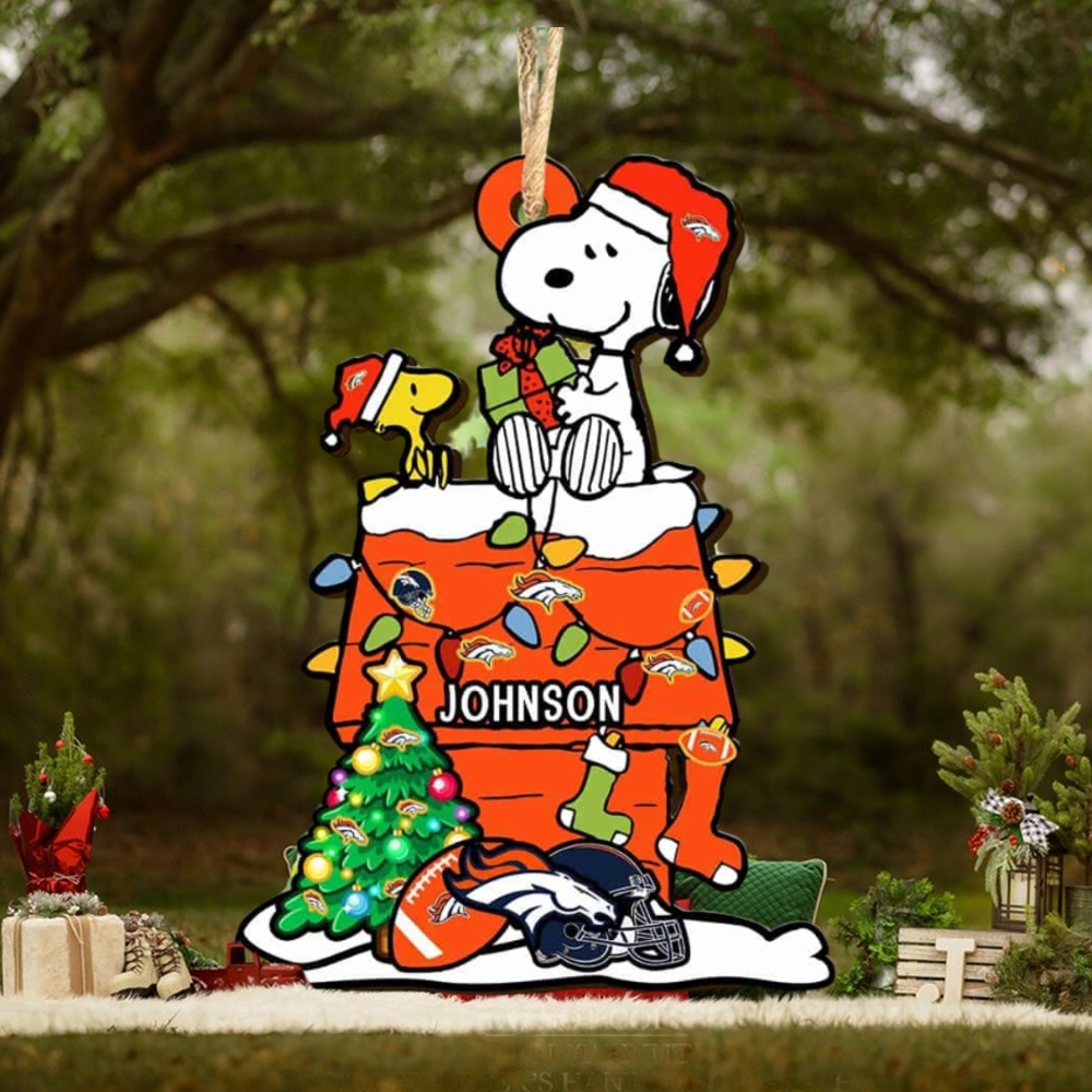 Denver Broncos NFL Snoopy Ornament Personalized Christmas 2023 Holidays Denver Broncos NFL Snoopy Ornament Personalized Christmas 2023 Holidays