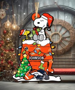Denver Broncos NFL Snoopy Ornament Personalized Christmas 2023 Holidays