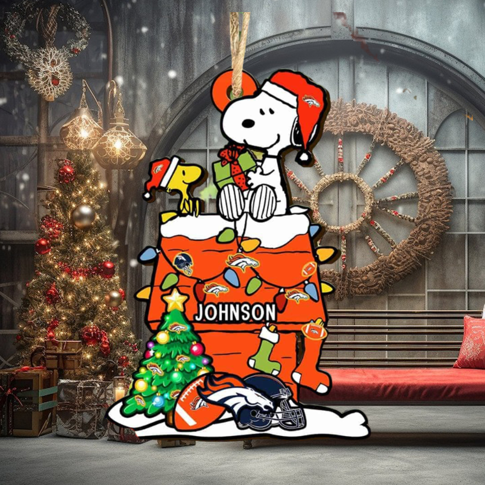 Denver Broncos NFL Snoopy Ornament Personalized Christmas 2023 Holidays Denver Broncos NFL Snoopy Ornament Personalized Christmas 2023 Holidays