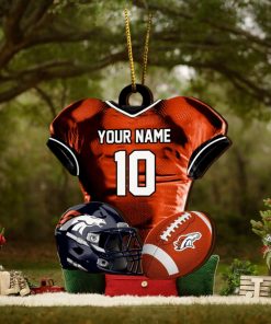 Denver Broncos NFL Sport Ornament Custom Name And Number