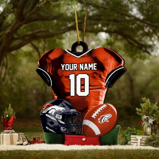 Denver Broncos NFL Sport Ornament Custom Name And Number