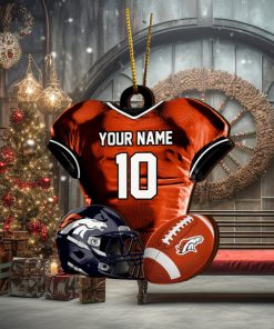 Denver Broncos NFL Sport Ornament Custom Name And Number