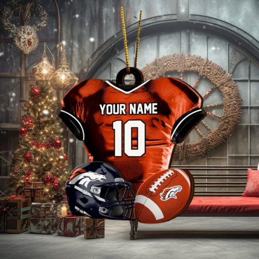 Denver Broncos NFL Sport Ornament Custom Name And Number