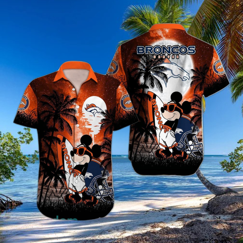 Denver Broncos NFL Flower Hawaiian Shirt Best Gift For Men And