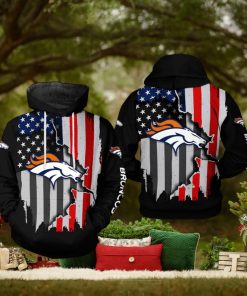 Denver Broncos NFL US Flag Team 3D Printed Hoodie Ver 1