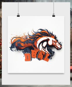Denver Broncos Poster American Football Canvas