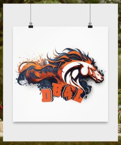 Denver Broncos Poster American Football Canvas