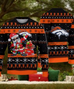 Denver Broncos Santa Claus Ugly Christmas Sweater