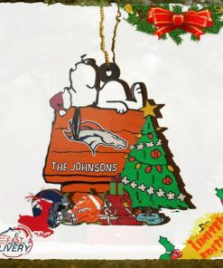 Denver Broncos Snoopy NFL Sport Ornament Custom Name