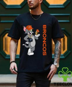 Denver Broncos T Shirt Print Tom And Jerry Nfl Tom And Jerry Tshirt For Fans