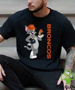 Denver Broncos T Shirt Print Tom And Jerry Nfl Tom And Jerry Thoodie, sweater, longsleeve, shirt v-neck, t-shirt For Fans