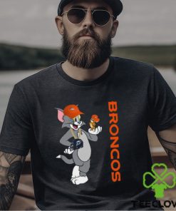 Denver Broncos T Shirt Print Tom And Jerry Nfl Tom And Jerry Thoodie, sweater, longsleeve, shirt v-neck, t-shirt For Fans