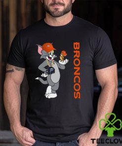 Denver Broncos T Shirt Print Tom And Jerry Nfl Tom And Jerry Thoodie, sweater, longsleeve, shirt v-neck, t-shirt For Fans