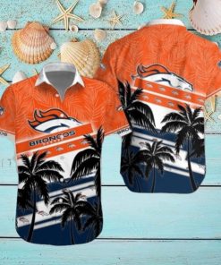 Denver Broncos Team Hawaiian Shirt And Shorts