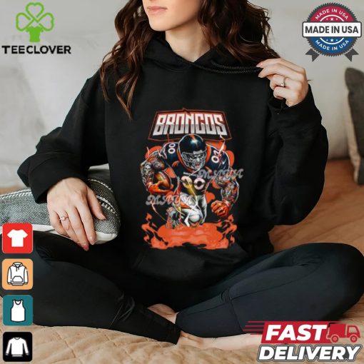 Denver Broncos football mascot shirt