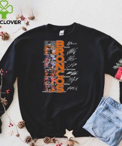 Denver Broncos signatures hoodie, sweater, longsleeve, shirt v-neck, t-shirt