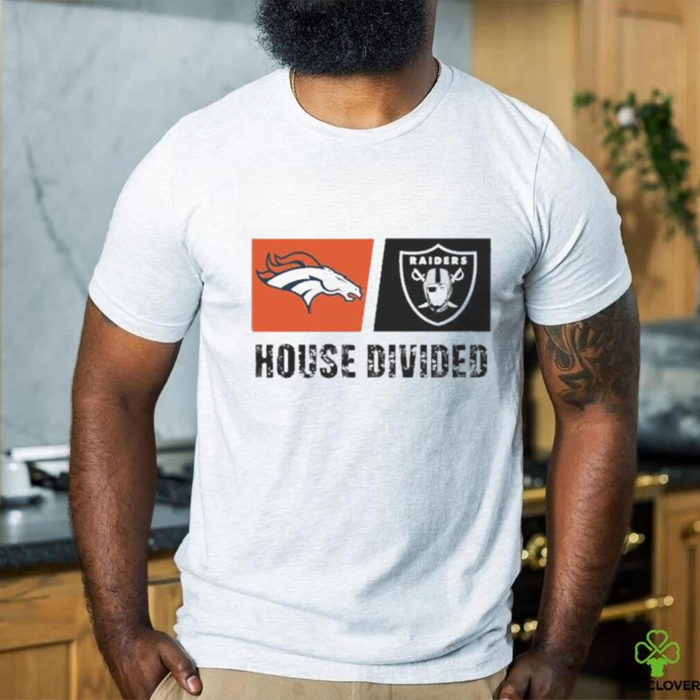 Denver Broncos vs Las Vegas Raiders House Divided Shirt - Teeclover