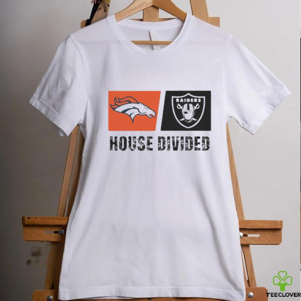 Denver Broncos vs Las Vegas Raiders House Divided Shirt - Teeclover