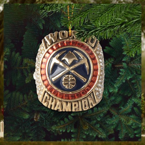 Denver Nuggets 2022 2023 Season World Champion Ring NBA Christmas Decorations Ornament