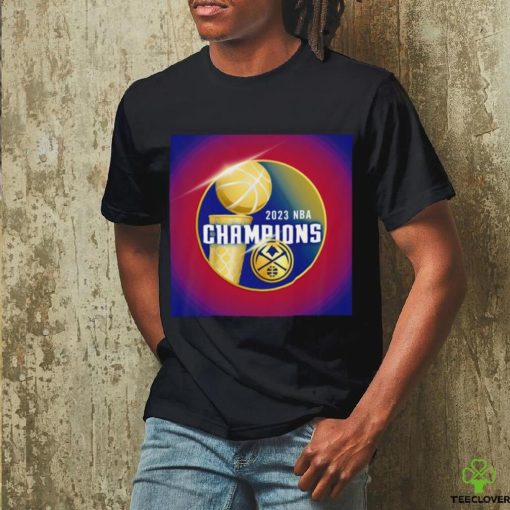 Denver Nuggets 2023 NBA Champions golden logo shirt