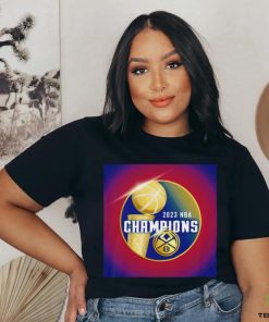 Denver Nuggets 2023 NBA Champions golden logo shirt