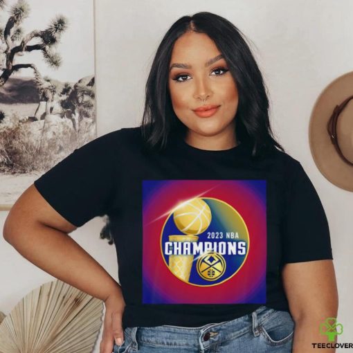 Denver Nuggets 2023 NBA Champions golden logo shirt