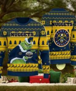Denver Nuggets Grinch Christmas Ugly Sweater