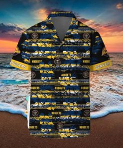 Denver Nuggets Hawaii Set Pattern Vintage 3D Hawaiian Shirt And Shorts