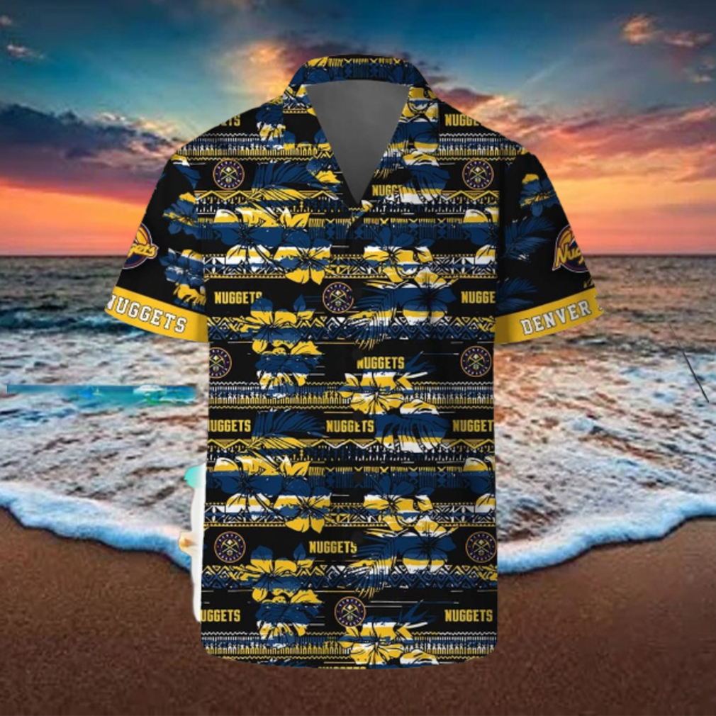 Denver Nuggets Hawaii Set Pattern Vintage 3D Hawaiian Shirt And Shorts Denver Nuggets Hawaii Set Pattern Vintage 3D Hawaiian Shirt And Shorts