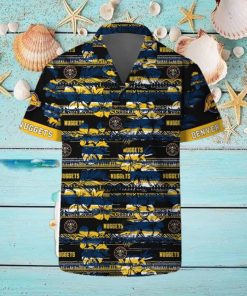 Denver Nuggets Hawaii Set Pattern Vintage 3D Hawaiian Shirt And Shorts