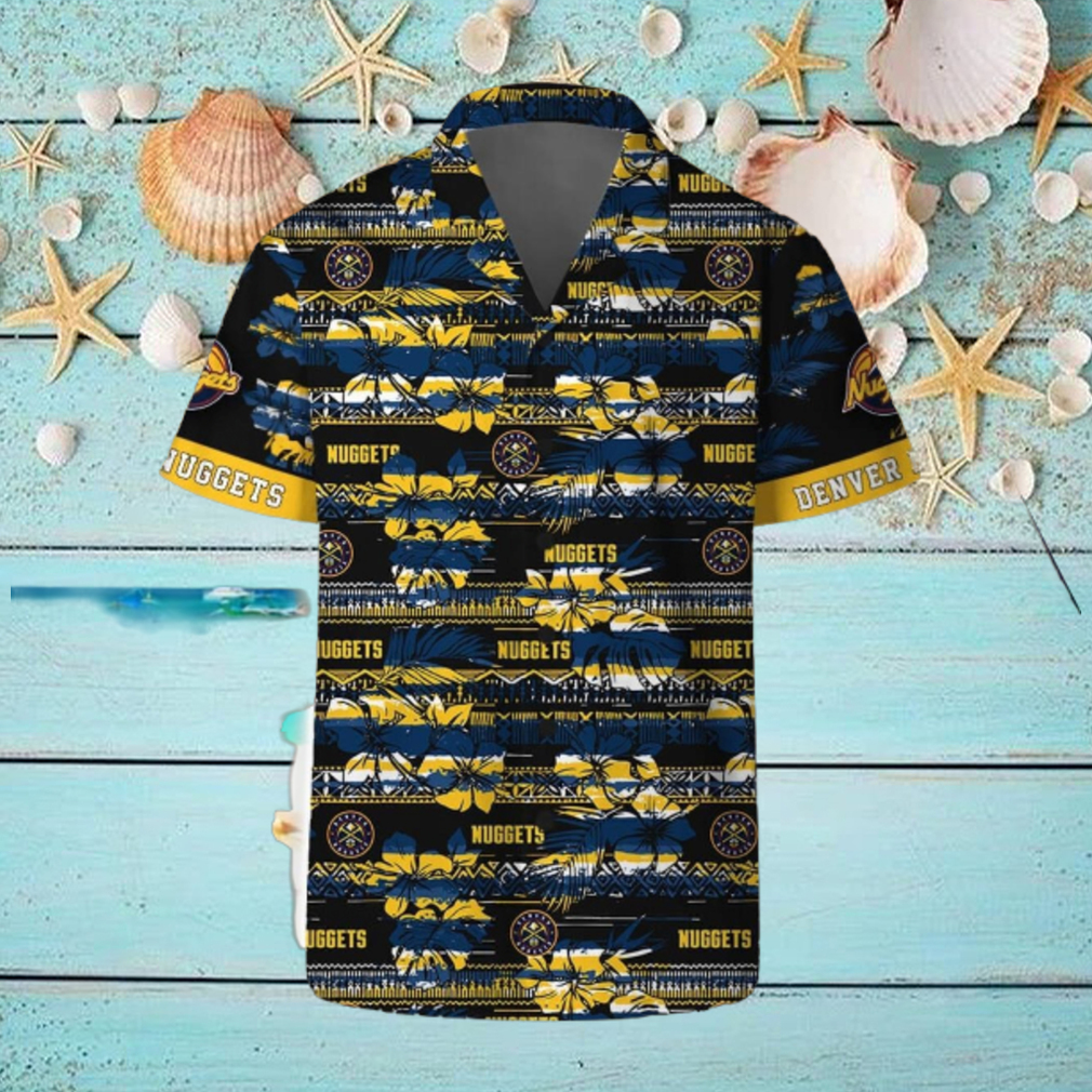 Denver Nuggets Hawaii Set Pattern Vintage 3D Hawaiian Shirt And Shorts Denver Nuggets Hawaii Set Pattern Vintage 3D Hawaiian Shirt And Shorts