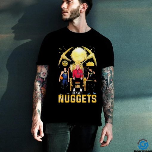 Denver Nuggets Jamal Murray Nikola Jokic And Michael Malone Let’s Go Nuggets Signatures Shirt