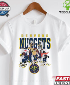 Denver Nuggets Looney Tunes characters NBA basketball shirt