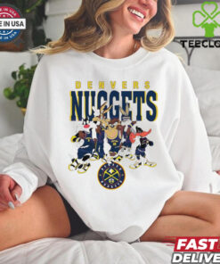 Denver Nuggets Looney Tunes characters NBA basketball shirt