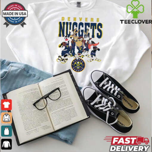Denver Nuggets Looney Tunes characters NBA basketball shirt