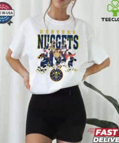 Denver Nuggets Looney Tunes characters NBA basketball shirt