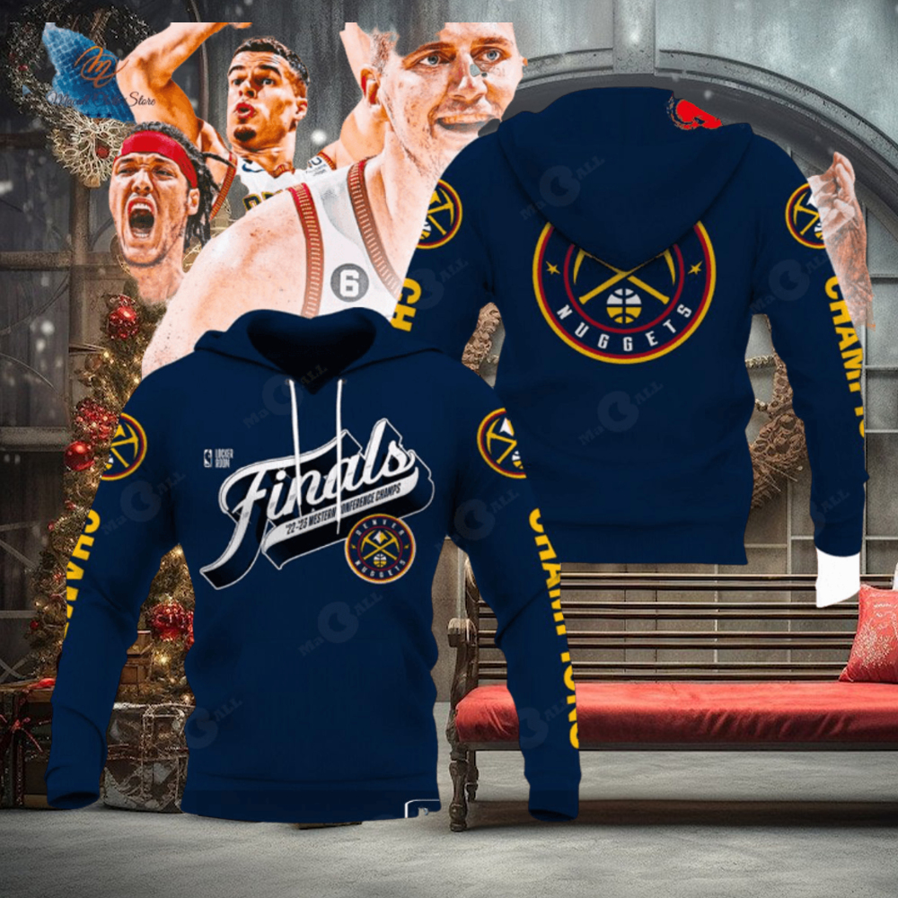 Denver Nuggets NBA Finals 2023 Eastern Conference Champs Dark Blue Hoodie Sweatshirt 3D Denver Nuggets NBA Finals 2023 Eastern Conference Champs Dark Blue Hoodie Sweatshirt 3D