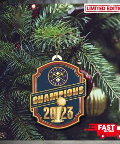 Denver Nuggets NBA Finals Champions 2023 Christmas Tree Decorations Ornament