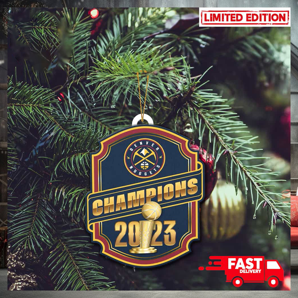 Denver Nuggets NBA Finals Champions 2023 Christmas Tree Decorations Ornament Denver Nuggets NBA Finals Champions 2023 Christmas Tree Decorations Ornament